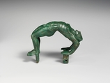 Bronze handle from a cista (toiletries box), Bronze, Praenestine