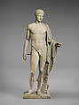 Marble statue of Hermes, Copy of work attributed to Polykleitos, Marble, Pentellic, Roman
