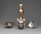 Group of four vases, Electrum, gilded silver, silver, Northwest Anatolian