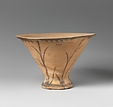 Terracotta kalathos (vase with flaring lip), Terracotta, Cycladic