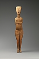 Marble female figure, Attributed to the Bastis Master, Marble, Cycladic