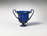 Glass cantharus (drinking cup), Glass, Roman