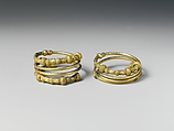 Bracelet spirals, pair, Electrum, Etruscan