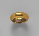 Gold and ivory ring, Gold, ivory, Etruscan