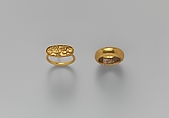 Gold and ivory ring, Gold, ivory, Etruscan