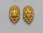 Gold earrings, Gold, Etruscan