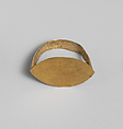 Gold ring with elliptical bezel, Gold, Etruscan