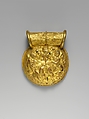 Pendant, bulla (lentoid), Gold, Etruscan