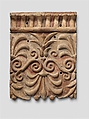 Terracotta architectural plaque with lotus and palmette designs, Terracotta, paint, Etruscan