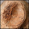 Terracotta oil lamp, Terracotta, Roman