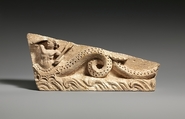 Limestone pediment fragment, Limestone, Greek, South Italian, Tarentine