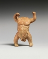 Terracotta Statuette of a Male Dwarf, Terracotta, Greek