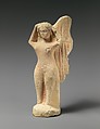 Limestone statuette of a mourning siren, Limestone, Cypriot