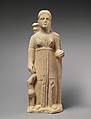 Limestone statue of the goddess Artemis, Limestone, Cypriot