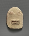Limestone votive relief of eyes and a mouth, Limestone, Cypriot