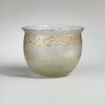 Glass bowl, Glass, Gold, Roman
