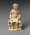 Limestone statue of an enthroned youth, Limestone, Cypriot