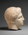 Marble head of a youth, Marble, Greek