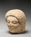 Marble head of a kouros (youth), Marble, Greek