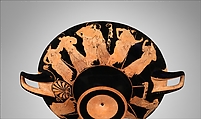 Terracotta kylix (drinking cup), Signed by Hieron as potter, Terracotta, Greek, Attic