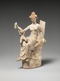 Terracotta statuette of Aphrodite and Eros, Terracotta, Greek, South Italian