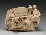 Terracotta relief probably from a funnel vase, Terracotta, Greek, South Italian, Apulian, Canosan