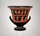 Terracotta calyx-krater (bowl for mixing wine and water), Attributed to the Nekyia Painter, Terracotta, Greek, Attic