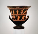 Terracotta calyx-krater (bowl for mixing wine and water), Attributed to the Nekyia Painter, Terracotta, Greek, Attic