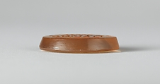 Agate intaglio: Uterine symbol, Agate, Roman