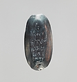 Hematite intaglio: Lion-headed god, Hematite, Roman