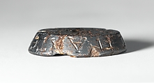 Jasper intaglio: The Three Graces, Hematite, black jasper, Roman