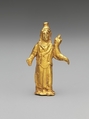 Gold statuette of Zeus Serapis, Gold, Roman
