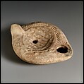 Terracotta oil lamp, Terracotta, Roman, Cypriot