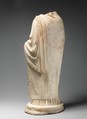 Marble statuette of a woman, Marble, Pentelic, Roman