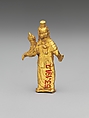 Gold statuette of Zeus Serapis, Gold, Roman