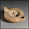 Terracotta oil lamp, Terracotta, Roman, Cypriot