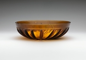 Glass ribbed bowl, Glass, Roman