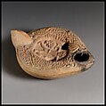 Terracotta oil lamp, Terracotta, Roman, Cypriot