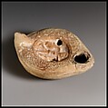 Terracotta oil lamp, Terracotta, Roman, Cypriot