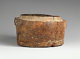 Terracotta box of a pyxis (small box), Terracotta, Cycladic