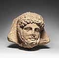 Limestone relief head of a Persian, Limestone with traces of paint, Greek, Tarentine