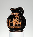 Terracotta oinochoe: chous (jug), Terracotta, Greek, Attic