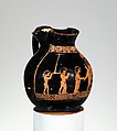 Terracotta oinochoe: chous (jug), Terracotta, Greek, Attic