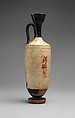 Lekythos, Attributed to the Quadrate Painter, Terracotta, Greek, Attic