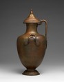 Bronze hydria (water jar) with lid, Bronze, Greek