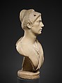 Marble portrait bust of a woman, Marble, Roman