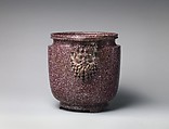 Porphyry vessel with bearded masks, Porphyry, Roman