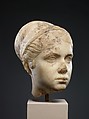 Marble portrait of a young woman, Marble, Roman