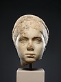 Marble portrait of a young woman, Marble, Roman