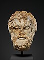 Marble head of a bearded man, Marble, Roman